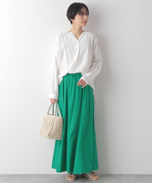 LEPSIM（レプシィム）の「デザインレースチュニック　268229（シャツ/ブラウス・レディース・ブラック/オフホワイト/イエロー・FREE）」の4枚目の写真