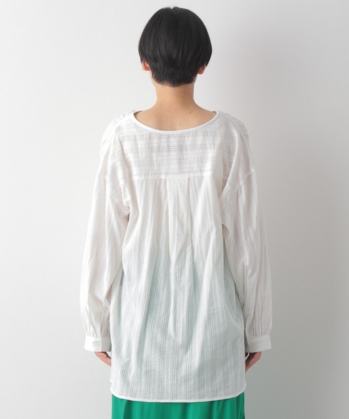 LEPSIM（レプシィム）の「デザインレースチュニック　268229（シャツ/ブラウス・レディース・ブラック/オフホワイト/イエロー・FREE）」の9枚目の写真