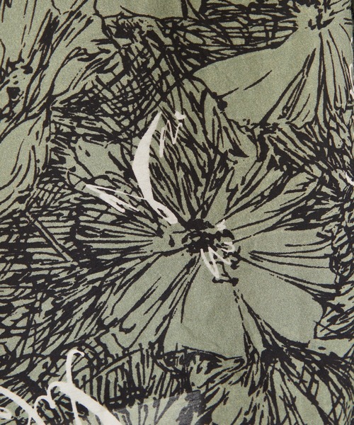 BEARDSLEY（ビアズリー）の「ぽっちゃりな方にも通気性が良くて◎ フラワープリントパンツ（その他パンツ・レディース・カーキ/アイボリー・FREE）」の20枚目の写真