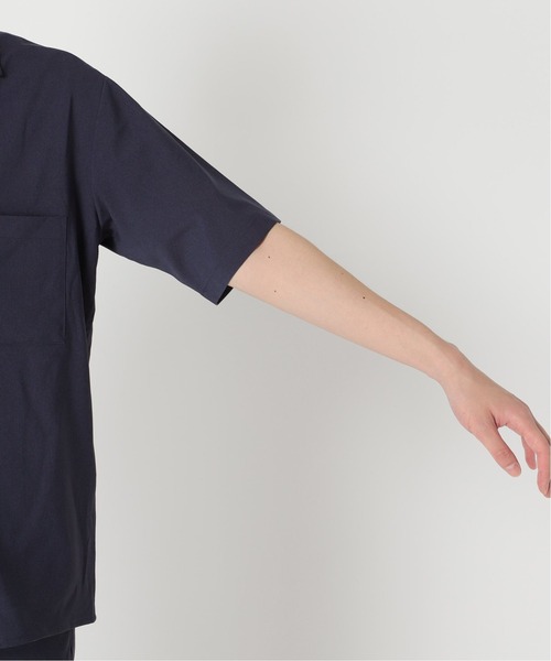 417 EDIFICE(フォーワンセブンエディフィス)の「【シャツ+パンツの2点セット】ドライタッチトロ シャツ セットアップ(セットアップ・メンズ・ベージュ/ネイビー/カーキ・SMALL/MEDIUM/LARGE)」の6枚目の写真