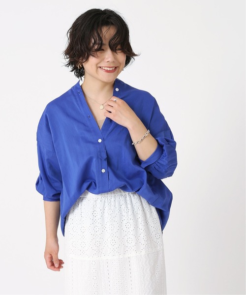 B.C STOCK(ベーセーストック)の「C/Rシアーワイドシャツ(シャツ/ブラウス・レディース・ホワイト/サックスブルー/グリーン/ブルー系その他・FREE)」の16枚目の写真