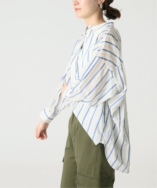 B.C STOCK(ベーセーストック)の「C/Rシアーワイドシャツ(シャツ/ブラウス・レディース・ホワイト/サックスブルー/グリーン/ブルー系その他・FREE)」の20枚目の写真