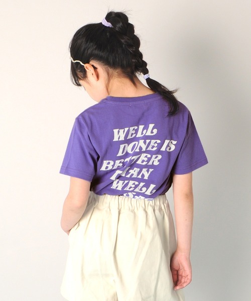 GLAZOS（グラソス）の「天竺・プリント半袖Ｔシャツ（Tシャツ/カットソー・キッズ・エメラルド/アイボリー/キナリ/ライトグレー/ベージュ/ライトブルー/チャコールグレー/ベージュ系その他/ネイビー/ピンク系その他/ホワイト/ピンク/グレー/パープル/ブラック/ライトグリーン・100cm/140cm/130cm/110cm/120cm）」の14枚目の写真