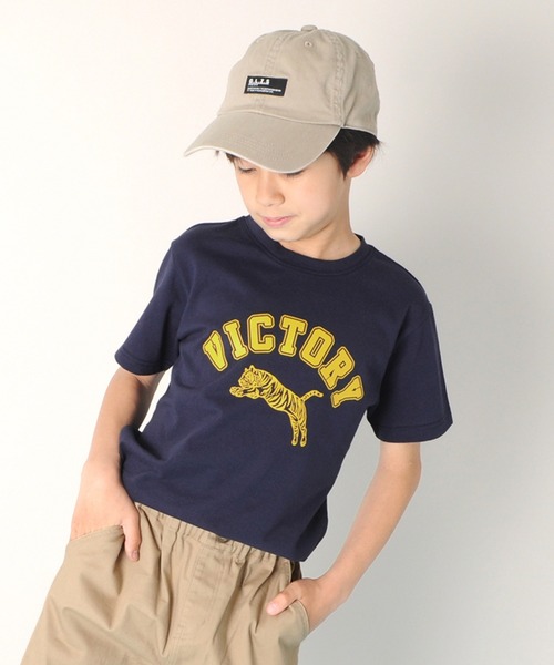 GLAZOS（グラソス）の「天竺・プリント半袖Ｔシャツ（Tシャツ/カットソー・キッズ・エメラルド/アイボリー/キナリ/ライトグレー/ベージュ/ライトブルー/チャコールグレー/ベージュ系その他/ネイビー/ピンク系その他/ホワイト/ピンク/グレー/パープル/ブラック/ライトグリーン・100cm/140cm/130cm/110cm/120cm）」の13枚目の写真