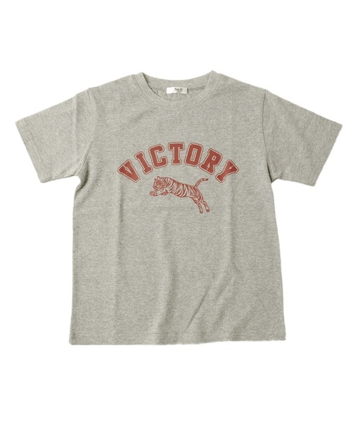 GLAZOS（グラソス）の「天竺・プリント半袖Ｔシャツ（Tシャツ/カットソー・キッズ・エメラルド/アイボリー/キナリ/ライトグレー/ベージュ/ライトブルー/チャコールグレー/ベージュ系その他/ネイビー/ピンク系その他/ホワイト/ピンク/グレー/パープル/ブラック/ライトグリーン・100cm/140cm/130cm/110cm/120cm）」の7枚目の写真