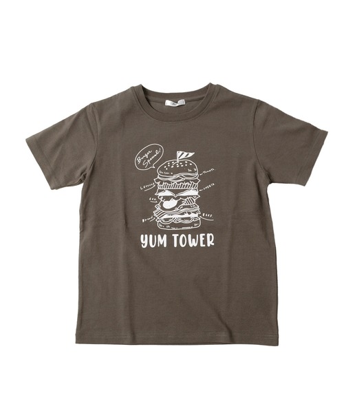 GLAZOS（グラソス）の「天竺・プリント半袖Ｔシャツ（Tシャツ/カットソー・キッズ・エメラルド/アイボリー/キナリ/ライトグレー/ベージュ/ライトブルー/チャコールグレー/ベージュ系その他/ネイビー/ピンク系その他/ホワイト/ピンク/グレー/パープル/ブラック/ライトグリーン・100cm/140cm/130cm/110cm/120cm）」の5枚目の写真