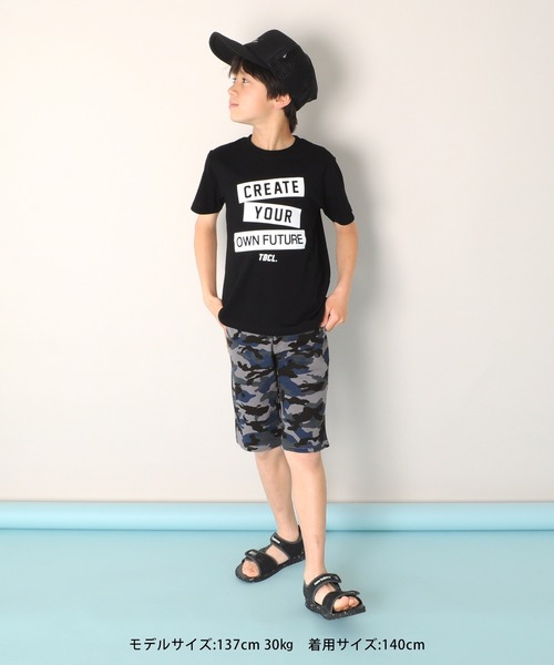 GLAZOS（グラソス）の「天竺・プリント半袖Ｔシャツ（Tシャツ/カットソー・キッズ・エメラルド/アイボリー/キナリ/ライトグレー/ベージュ/ライトブルー/チャコールグレー/ベージュ系その他/ネイビー/ピンク系その他/ホワイト/ピンク/グレー/パープル/ブラック/ライトグリーン・100cm/140cm/130cm/110cm/120cm）」の18枚目の写真