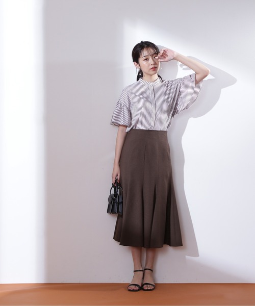 NATURAL BEAUTY BASIC(ナチュラルビューティーベーシック)の「ストライプフリルシャツ(シャツ/ブラウス・レディース・ホワイト系その他/ブルー系その他/ブルー系その他6・SMALL/MEDIUM)」の8枚目の写真