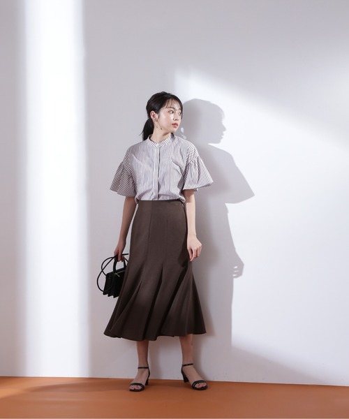 NATURAL BEAUTY BASIC(ナチュラルビューティーベーシック)の「ストライプフリルシャツ(シャツ/ブラウス・レディース・ホワイト系その他/ブルー系その他/ブルー系その他6・SMALL/MEDIUM)」の12枚目の写真