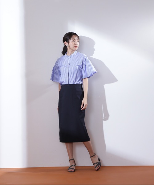 NATURAL BEAUTY BASIC(ナチュラルビューティーベーシック)の「ストライプフリルシャツ(シャツ/ブラウス・レディース・ホワイト系その他/ブルー系その他/ブルー系その他6・SMALL/MEDIUM)」の13枚目の写真