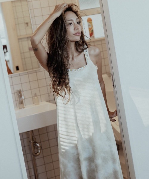 Ocean Pacific（オーシャンパシフィック）の「【OP:オーピー】レディース キャミワンピース　ワッフル（ワンピース・レディース・チャコールグレー/ベージュ/オレンジ/ブルー/ヘザーグレー・MEDIUM/LARGE/X-LARGE）」の6枚目の写真