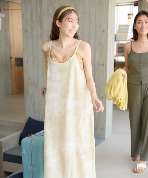 Ocean Pacific（オーシャンパシフィック）の「【OP:オーピー】レディース キャミワンピース　ワッフル（ワンピース・レディース・チャコールグレー/ベージュ/オレンジ/ブルー/ヘザーグレー・MEDIUM/LARGE/X-LARGE）」の7枚目の写真