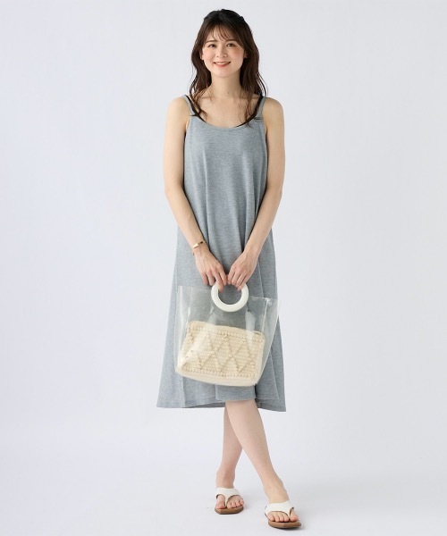 Ocean Pacific（オーシャンパシフィック）の「【OP:オーピー】レディース キャミワンピース　ワッフル（ワンピース・レディース・チャコールグレー/ベージュ/オレンジ/ブルー/ヘザーグレー・MEDIUM/LARGE/X-LARGE）」の8枚目の写真