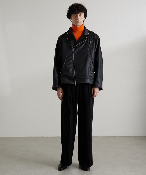 Lui's（ルイス）の「スリムタートルニット（ニット/セーター・メンズ・ホワイト/ブラック/オレンジ/グレー・SMALL/MEDIUM）」の13枚目の写真