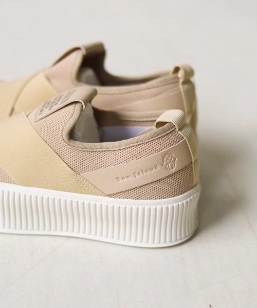 Bou Jeloud（ブージュルード）の「クロスバンド厚底スニーカー（その他シューズ・レディース・ブラック/ベージュ・23.5/24/24.5）」の3枚目の写真