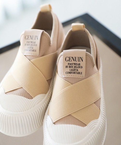 Bou Jeloud（ブージュルード）の「クロスバンド厚底スニーカー（その他シューズ・レディース・ブラック/ベージュ・23.5/24/24.5）」の8枚目の写真
