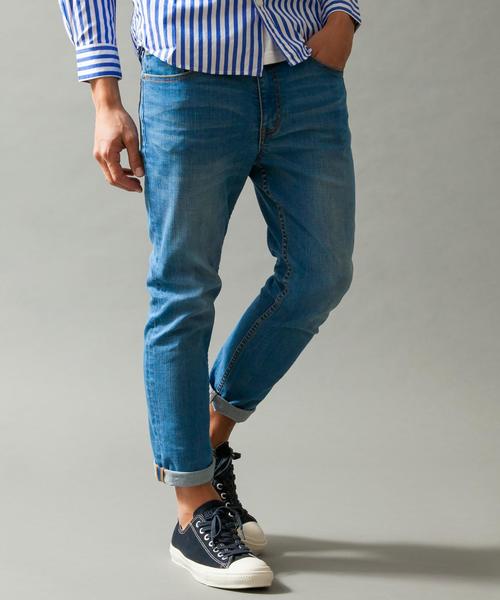 BEAUTY&YOUTH UNITED ARROWS(ビューティーアンドユースユナイテッドアローズ)の「【WEB限定】by ∴ デニム スキニー アンクルパンツ◆(デニムパンツ・メンズ・ブラック/ネイビー/コバルトブルー・MEDIUM/LARGE/SMALL)」の3枚目の写真