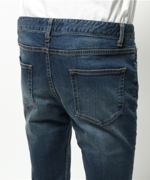 BEAUTY&YOUTH UNITED ARROWS(ビューティーアンドユースユナイテッドアローズ)の「【WEB限定】by ∴ デニム スキニー アンクルパンツ◆(デニムパンツ・メンズ・ブラック/ネイビー/コバルトブルー・MEDIUM/LARGE/SMALL)」の9枚目の写真