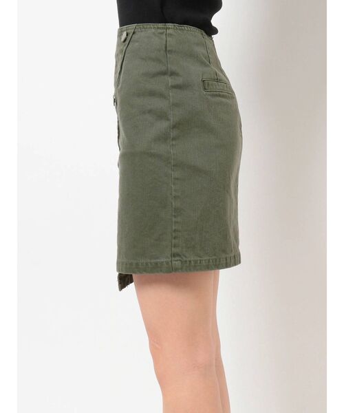 MURUA（ムルーア）の「アシメラップミニスカート【セットアップ着用可】（スカート・レディース・ブラック/カーキ/ブラウン・1/2）」の15枚目の写真