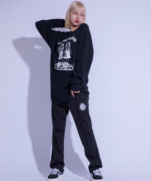 Candy Stripper(キャンディストリッパー)の「CANDY RELIGION WAFFLE L/S Tシャツ(Tシャツ/カットソー・レディース・オフホワイト/ブラック/ヘザーグレー・2)」の5枚目の写真