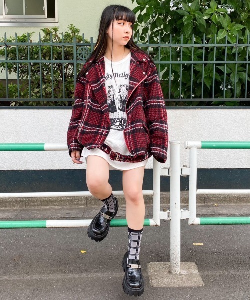 Candy Stripper(キャンディストリッパー)の「CANDY RELIGION WAFFLE L/S Tシャツ(Tシャツ/カットソー・レディース・オフホワイト/ブラック/ヘザーグレー・2)」の13枚目の写真