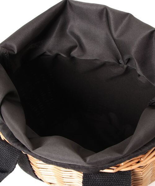 DONOBAN（ドノバン）の「バケット型柳バッグ（かごバッグ・レディース・アイボリー/ブラック・ONESIZE）」の17枚目の写真