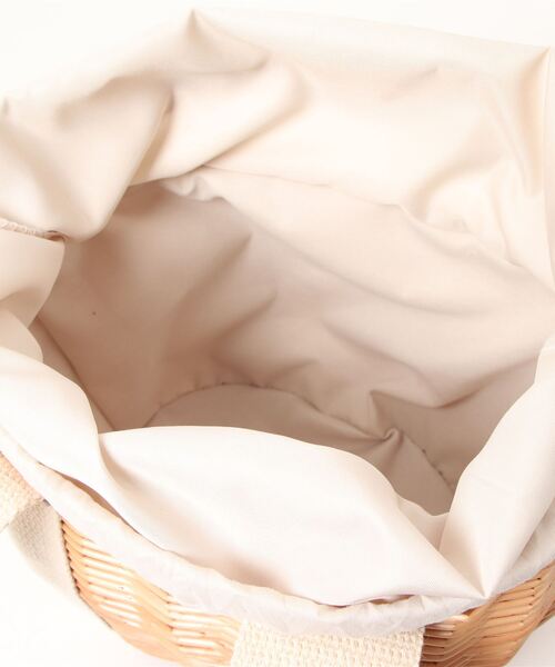 DONOBAN（ドノバン）の「バケット型柳バッグ（かごバッグ・レディース・アイボリー/ブラック・ONESIZE）」の18枚目の写真