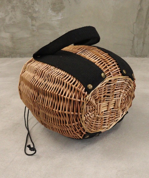 DONOBAN（ドノバン）の「バケット型柳バッグ（かごバッグ・レディース・アイボリー/ブラック・ONESIZE）」の10枚目の写真