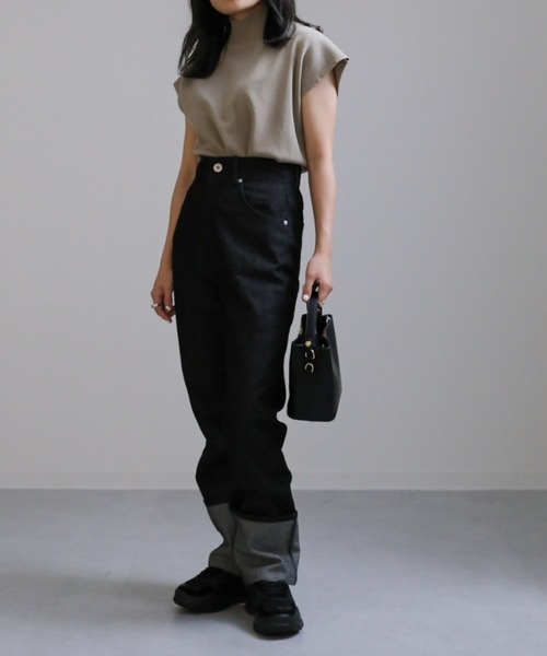 sakishimatokyo（サキシマトーキョー）の「ベーシックハイネックニット / サマーニット（ニット/セーター・レディース・ブラック/ブラウン/カーキ・FREE）」の20枚目の写真