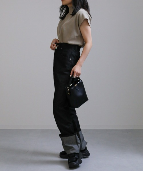 sakishimatokyo（サキシマトーキョー）の「ベーシックハイネックニット / サマーニット（ニット/セーター・レディース・ブラック/ブラウン/カーキ・FREE）」の21枚目の写真