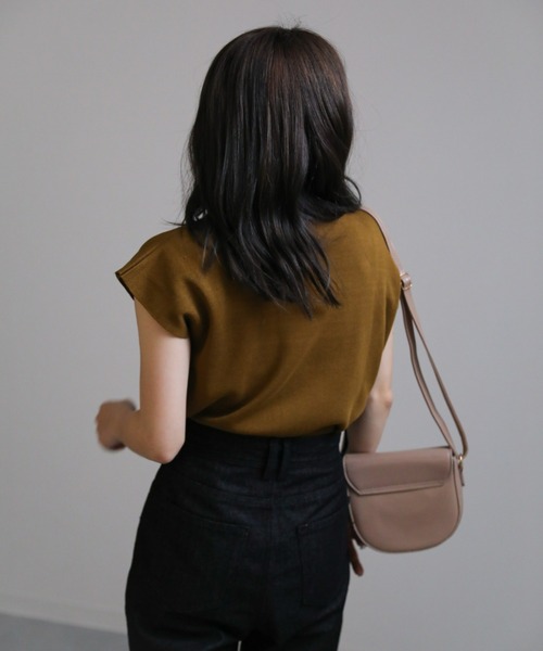 sakishimatokyo（サキシマトーキョー）の「ベーシックハイネックニット / サマーニット（ニット/セーター・レディース・ブラック/ブラウン/カーキ・FREE）」の18枚目の写真