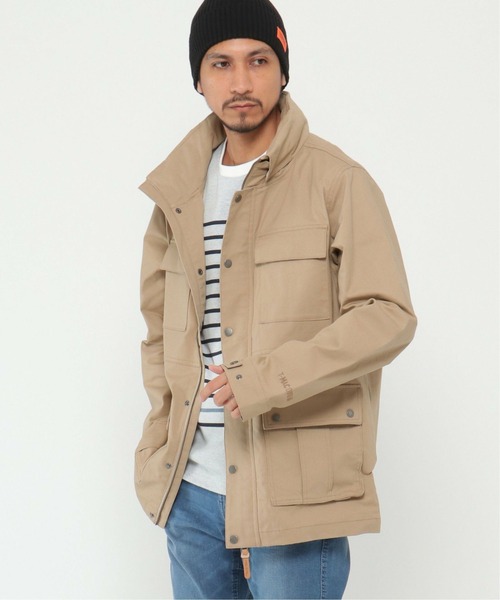 【美品】ティッカ　アルパカ混　ニット　フライト　ジャケット　ベージュ 美品】ティッカ アルパカ混 ニット フライト ジャケット ベージュ