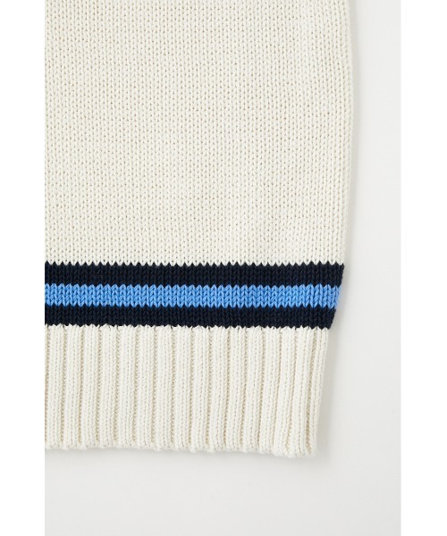 MOUSSY(マウジー)の「VARSITY KNIT ベスト(ベスト・レディース・グリーン/ダークネイビー/アイボリー・FREE)」の12枚目の写真