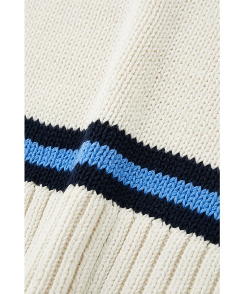 MOUSSY(マウジー)の「VARSITY KNIT ベスト(ベスト・レディース・グリーン/ダークネイビー/アイボリー・FREE)」の13枚目の写真