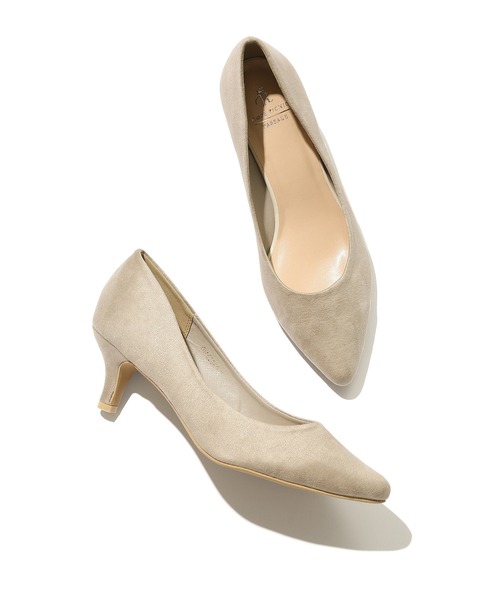 ROPE' PICNIC（ロペピクニック）の「リサイクルフェイクスエードプレーンパンプス（パンプス・レディース・ブラック/ベージュ/ネイビー・23.5cm/24.5cm/23.0cm/24.0cm/22.5cm/25.0cm）」の4枚目の写真