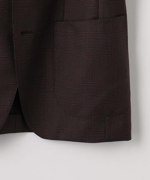 green label relaxing（グリーンレーベルリラクシング）の「アメリカンMRN チェック 2B RG 2PP- ジャケット -ストレッチ-（テーラードジャケット・メンズ・ベージュ/ダークブラウン・42/44/46/48/50）」の12枚目の写真