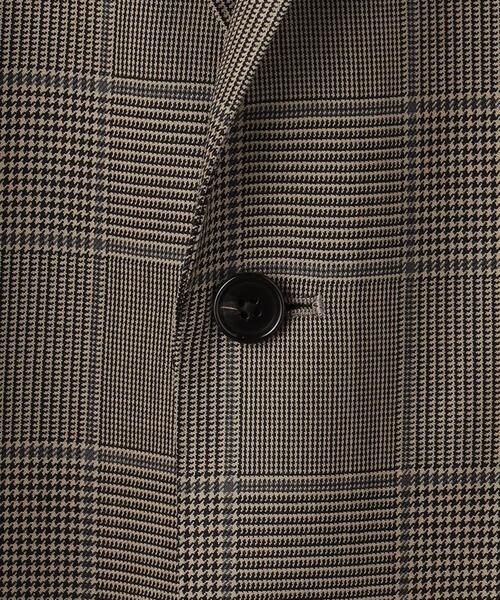 green label relaxing（グリーンレーベルリラクシング）の「アメリカンMRN チェック 2B RG 2PP- ジャケット -ストレッチ-（テーラードジャケット・メンズ・ベージュ/ダークブラウン・42/44/46/48/50）」の17枚目の写真