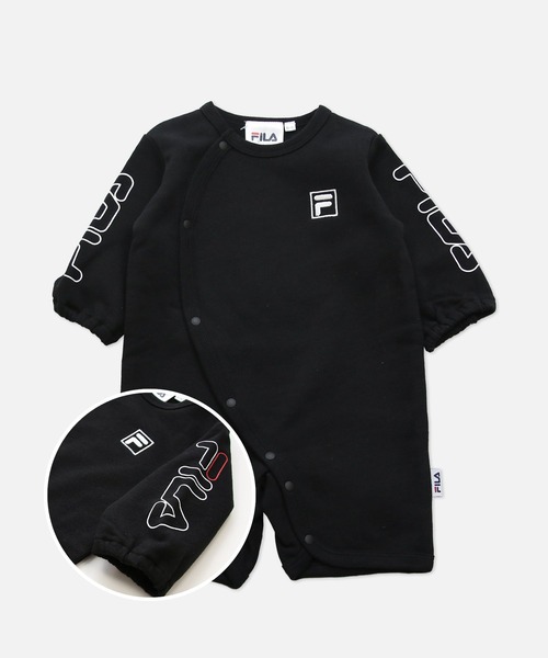FILA(フィラ)の「FILA / フィラ ロゴ裏毛カバーオール(ロンパース・キッズ・C/B/A/E/D/F・50-60cm/60-70cm)」の3枚目の写真