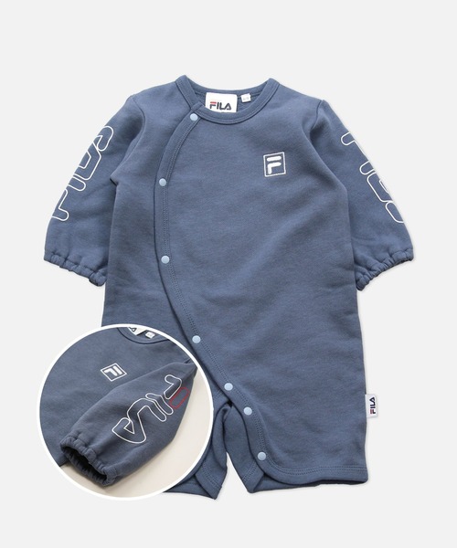 FILA(フィラ)の「FILA / フィラ ロゴ裏毛カバーオール(ロンパース・キッズ・C/B/A/E/D/F・50-60cm/60-70cm)」の4枚目の写真