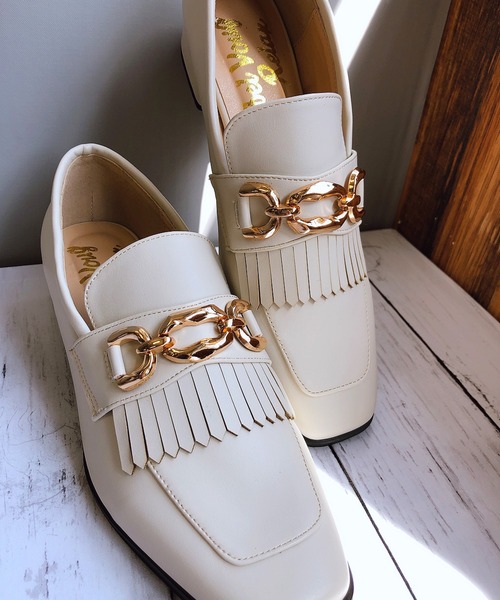 Noubel Voug Relax（ヌーベルヴォーグリラックス）の「チャンキーヒールキルティタンローファーパンプス（ローファー・レディース・ブラック/ダークブラウン/アイボリー・LL/S/M/L）」の19枚目の写真