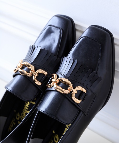 Noubel Voug Relax（ヌーベルヴォーグリラックス）の「チャンキーヒールキルティタンローファーパンプス（ローファー・レディース・ブラック/ダークブラウン/アイボリー・LL/S/M/L）」の21枚目の写真