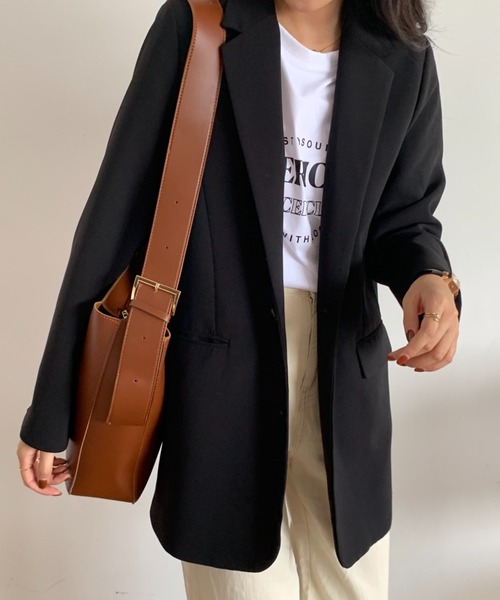 ECLIN（エクラン）の「フェイクレザー ワイドベルト ショルダーバッグ（ ポーチ付）（ショルダーバッグ・レディース・ブラック/ブラウン・FREE）」の20枚目の写真