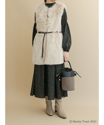 【ミュシャコラボ】プリントシャーリングワンピース