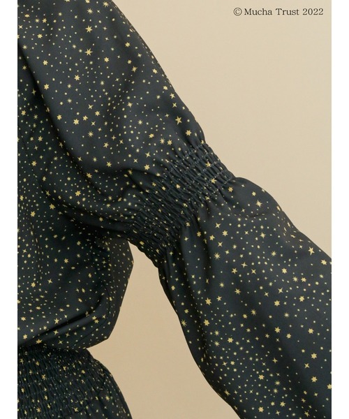 Te chichi（テチチ）の「【ミュシャコラボ】プリントシャーリングワンピース（ワンピース・レディース・ブラック/カーキ・ﾌﾘ-）」の17枚目の写真