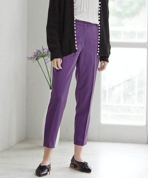 INED CLARO(イネドクラロ)の「ストレッチスティックパンツ(その他パンツ・レディース・アイボリー/ピンク/パープル/ベージュ/ブラック・7号/9号/11号/13号)」の5枚目の写真