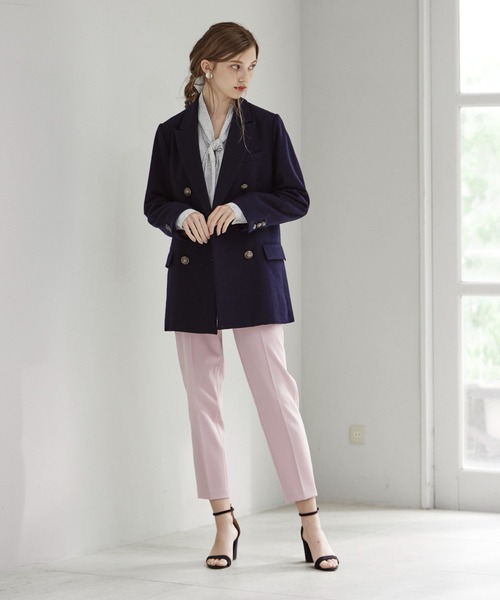 INED CLARO(イネドクラロ)の「ストレッチスティックパンツ(その他パンツ・レディース・アイボリー/ピンク/パープル/ベージュ/ブラック・7号/9号/11号/13号)」の15枚目の写真