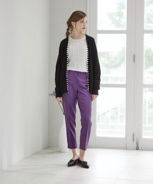 INED CLARO(イネドクラロ)の「ストレッチスティックパンツ(その他パンツ・レディース・アイボリー/ピンク/パープル/ベージュ/ブラック・7号/9号/11号/13号)」の18枚目の写真
