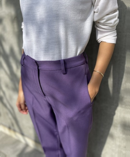 INED CLARO(イネドクラロ)の「ストレッチスティックパンツ(その他パンツ・レディース・アイボリー/ピンク/パープル/ベージュ/ブラック・7号/9号/11号/13号)」の8枚目の写真