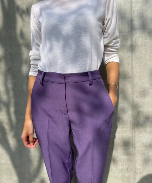 INED CLARO(イネドクラロ)の「ストレッチスティックパンツ(その他パンツ・レディース・アイボリー/ピンク/パープル/ベージュ/ブラック・7号/9号/11号/13号)」の11枚目の写真