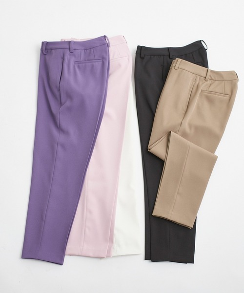 INED CLARO(イネドクラロ)の「ストレッチスティックパンツ(その他パンツ・レディース・アイボリー/ピンク/パープル/ベージュ/ブラック・7号/9号/11号/13号)」の7枚目の写真